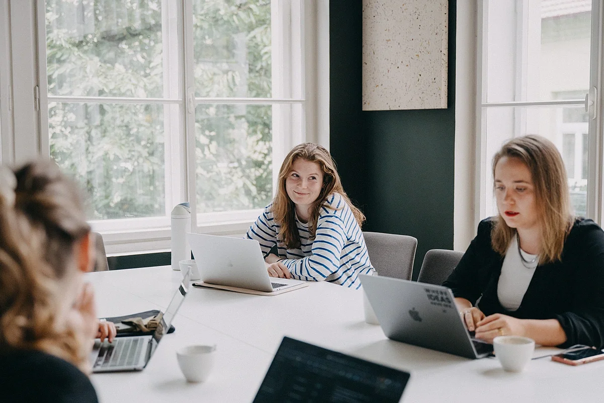 Impact Hub Praha desks and workspace
