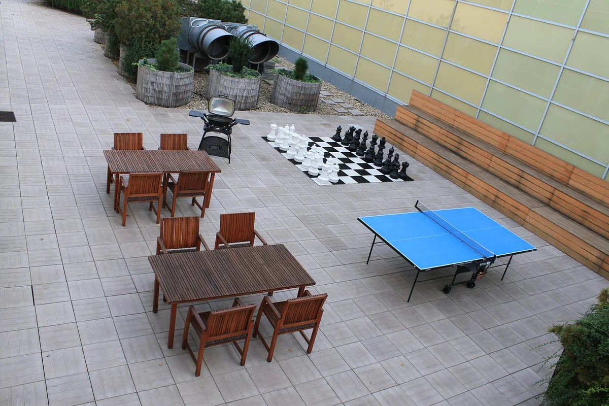 OC Flora private terrace with Prague view