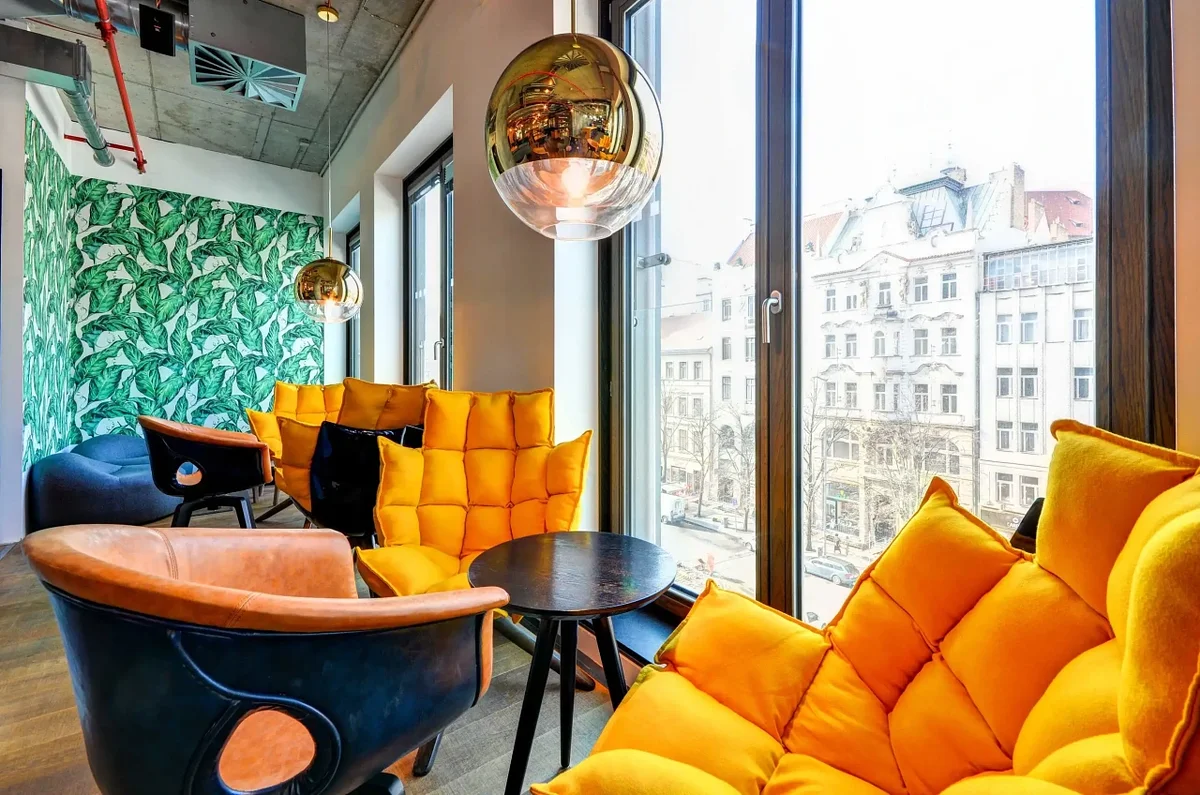 Coworking space with view of Wenceslas Square