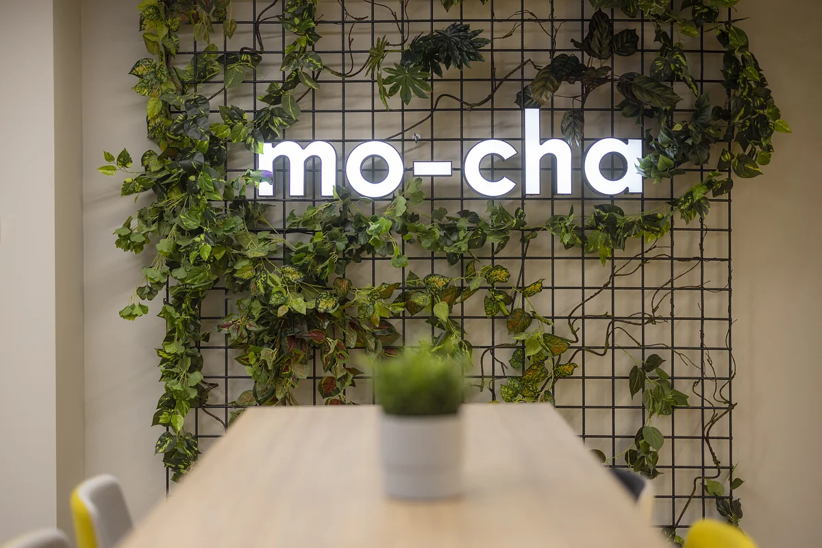 Modern coworking space overview